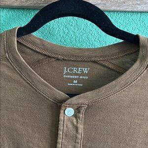 J. Crew Brown Long Sleeve Henley